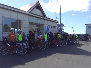 町民サイクリング・出発式